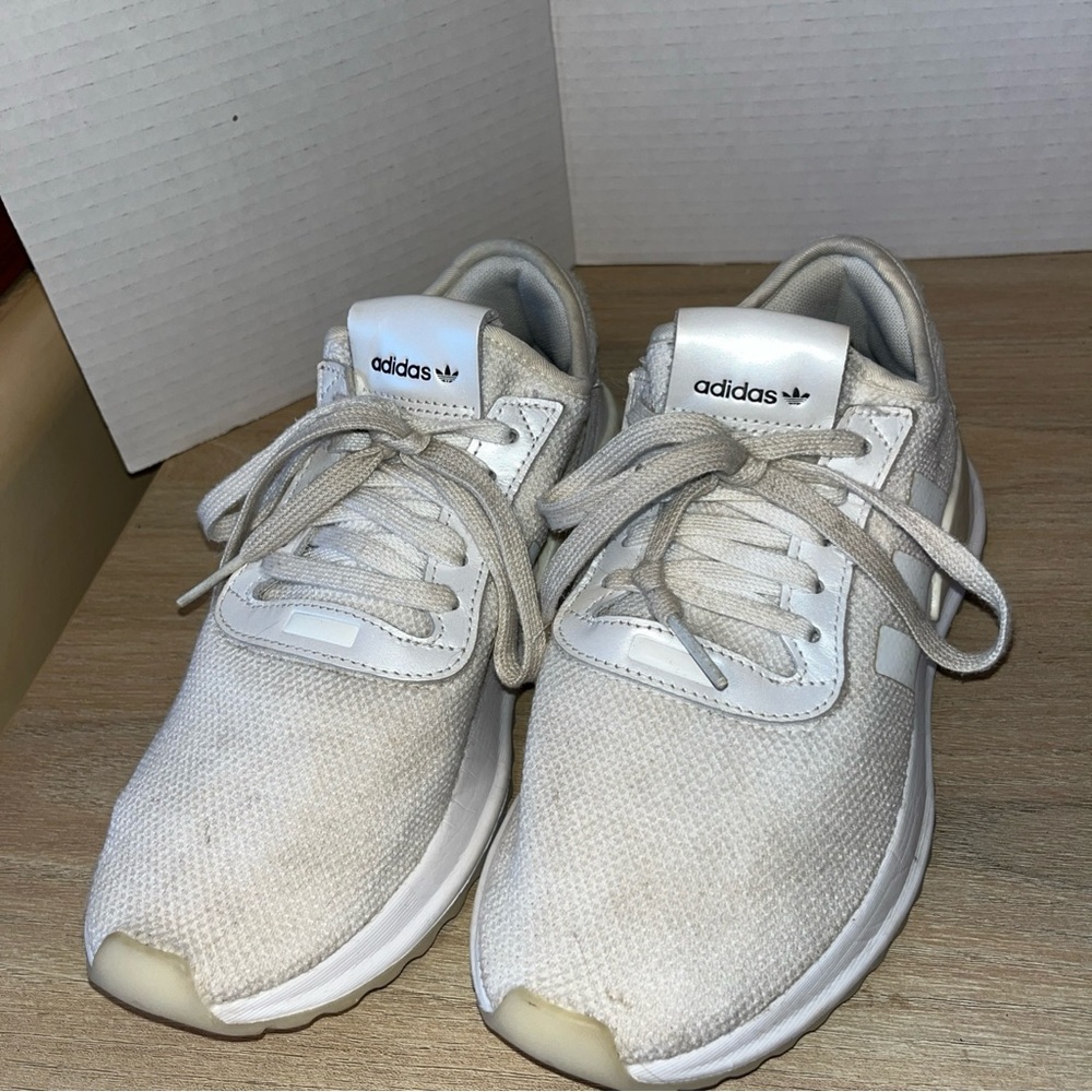 Adidas Cream Mesh Sneakers